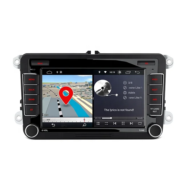 7 inch Android 2GB RAM + 32GB ROM Car Stereo Multimedia Player Navigation with Built-in DSP CarPlay Android Auto for Volkswagen
