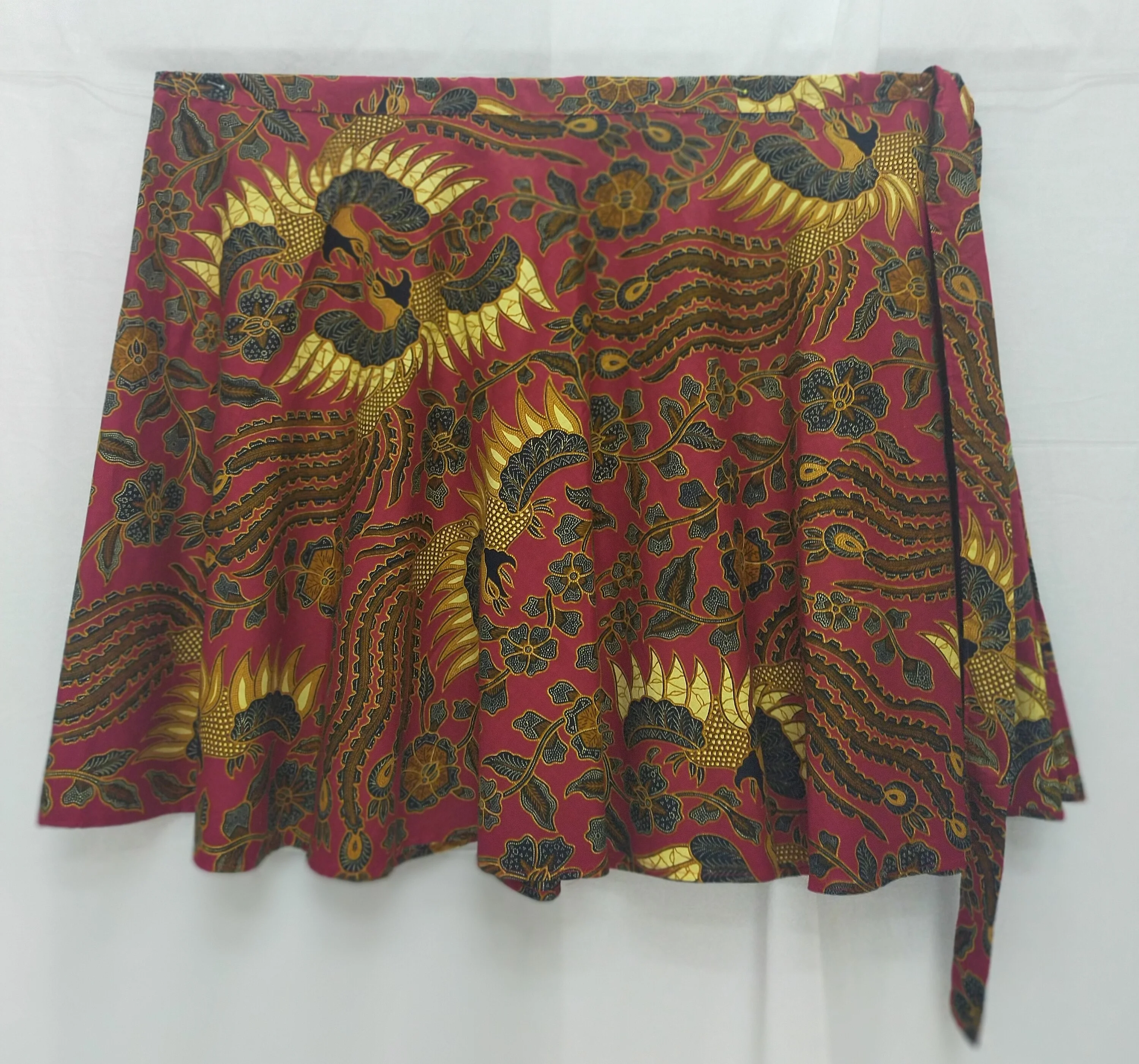 Юбка Legong Batik средней длины, круглая, с запахом, красный павлин, хлопок, все размеры, горячая Распродажа из Индонезии по выгодной цене