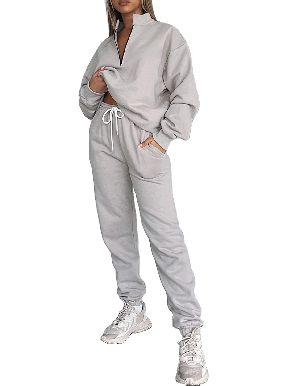 OEM Women sportswear tracksuit jogging suits sets wholesale high quality gym Hot 2024 Design Tracksuit Sweat suits Women