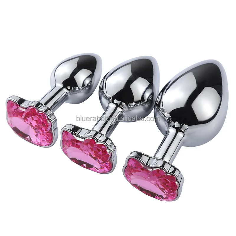 Cat Face Cute Anal Butt Plugs Sets Wholesale Jewel Anal Sex Toys Stainless Steel Kitty Metal Anal Plugs