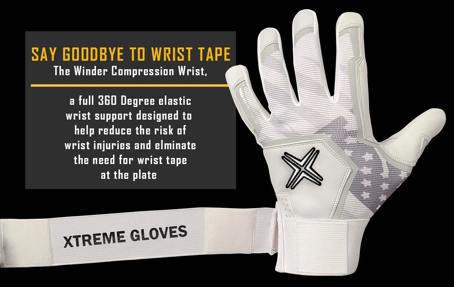 Professional Bruce Bolt Quality Made Baseball Batting Gloves Premium Split Leather Anti-slip Custom Logo & Design Glove