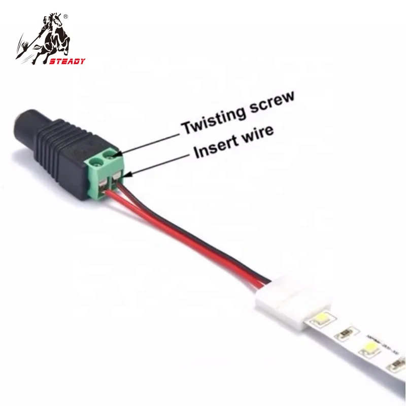 Connector 25mm*55mm Female AC DC Power Jack Adapter BNC Connector Female BNC Power Connector CCTV Accessories