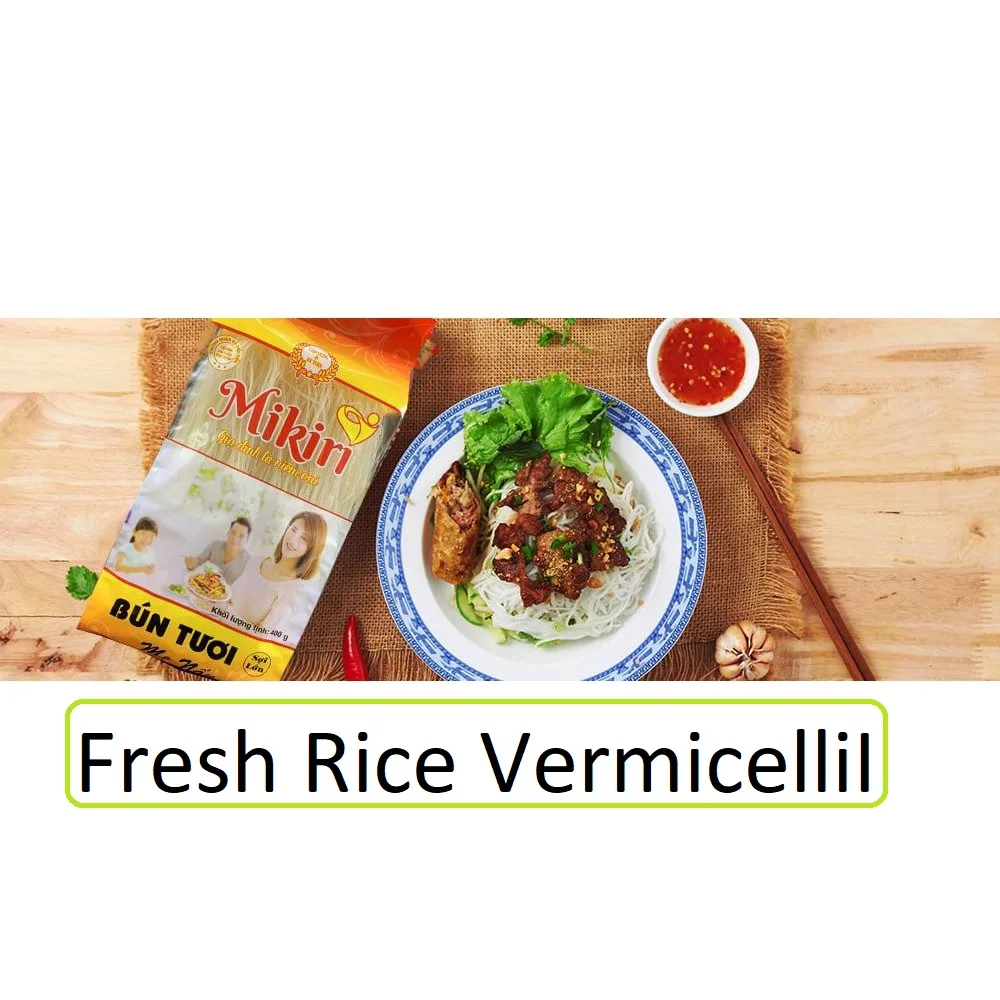 [Top Quality Product] Rice Noodles 400 gram Ingredient Rice Flour 95% Water Cooking 7-10 minutes Eat with Soup, Food Chewy Taste
