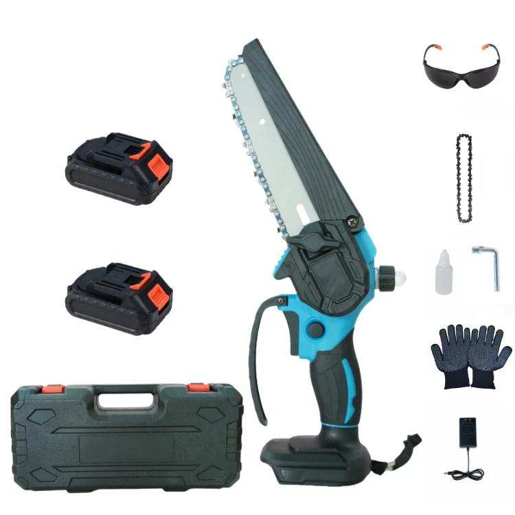 BOLIU 21V Lithium battery mini chain saw Brushless lithium battery chain saw wireless sawmill wood cutting band saw
