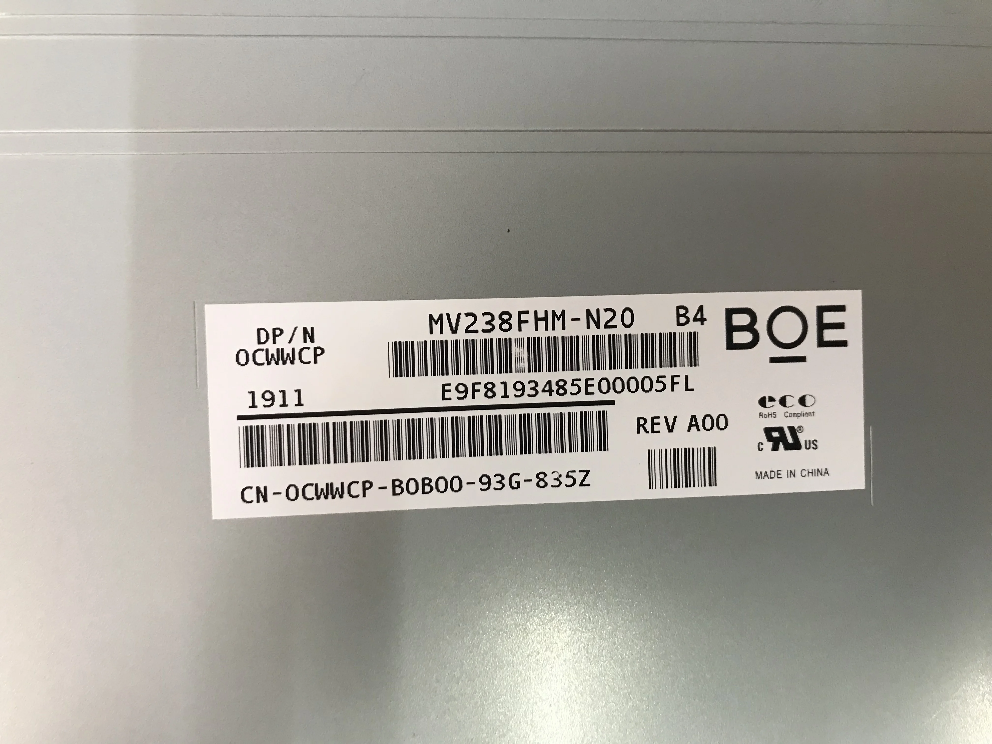 23.8 Inch 1920*1080 LVDS new LCD display MV238FHM-N60 MV238FHM-N40 mv238fhm-n20 LTM238HL06 pantalla all in one laptop parts