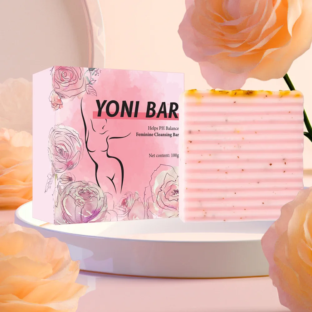 Private Label  Organic Handmade female hygiene yoni bar  Rose soap roses Womb Detox