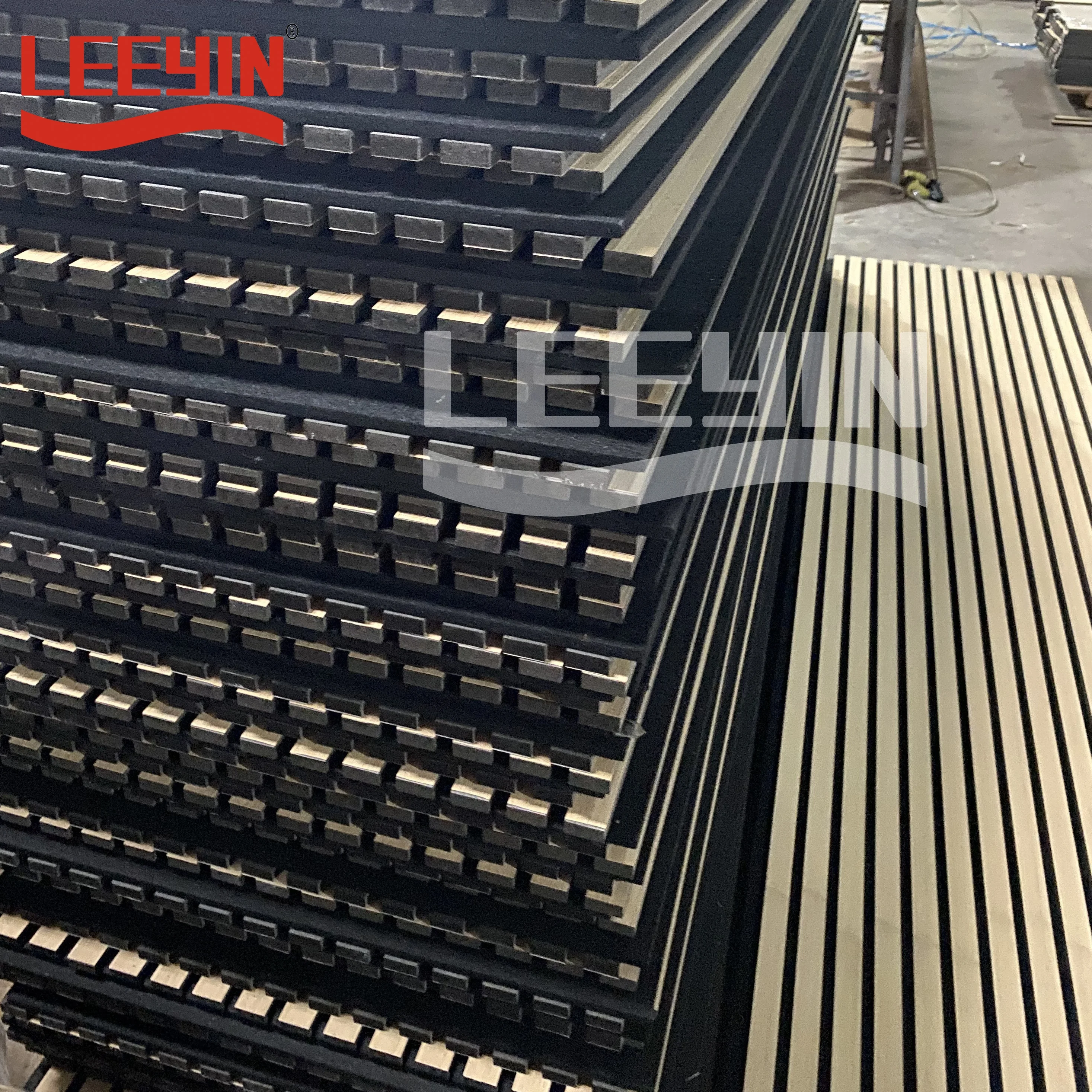 Оригинальная фабричная деревянная планка для гостиничного настенного потолочного украшения MDF Akustik панель