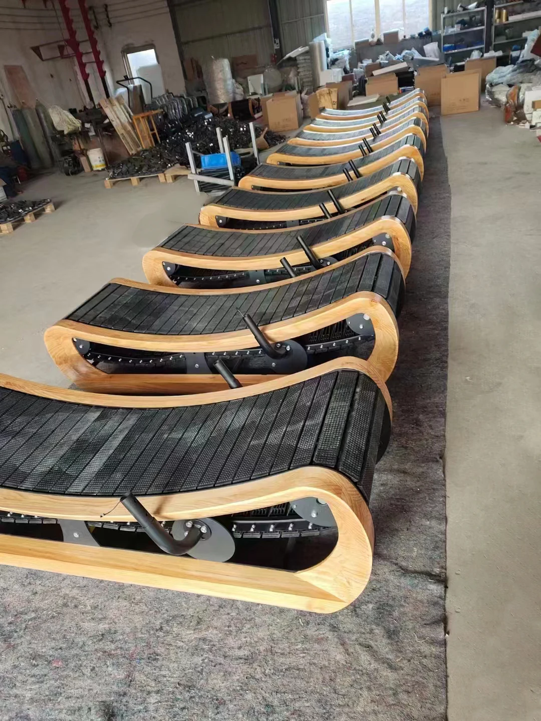 Bodybuilding machine Best Wooden Curved Treadmills UK Canada Manual Mechanical Wooden Curved Treadmill