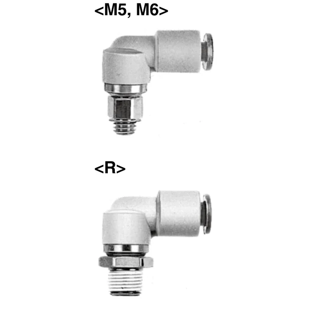 [SMC Pneumatics] Поворотный KSL04-M6 в одно касание