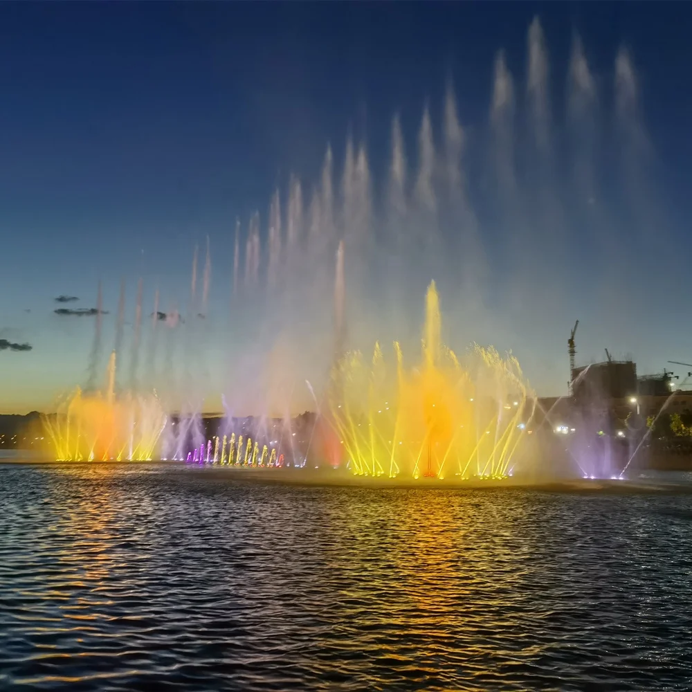 High Quality Metal Outdoor Floating Fountain for Landscaping & Pool Decor Music & Dancing Inspired