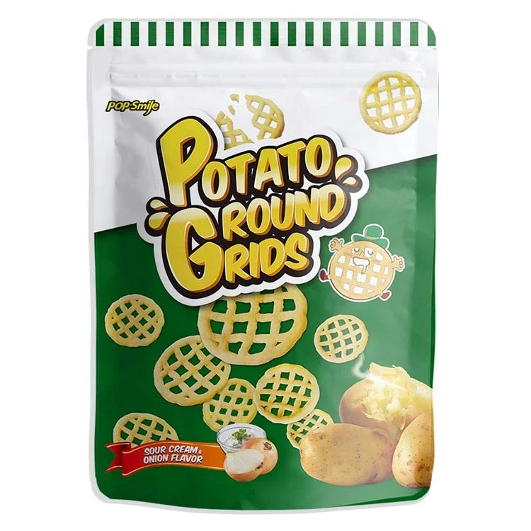Potato chips snack 110g_Sour cream & Onion flavour (Grid shape) Free Sample Available New Business Opportunity