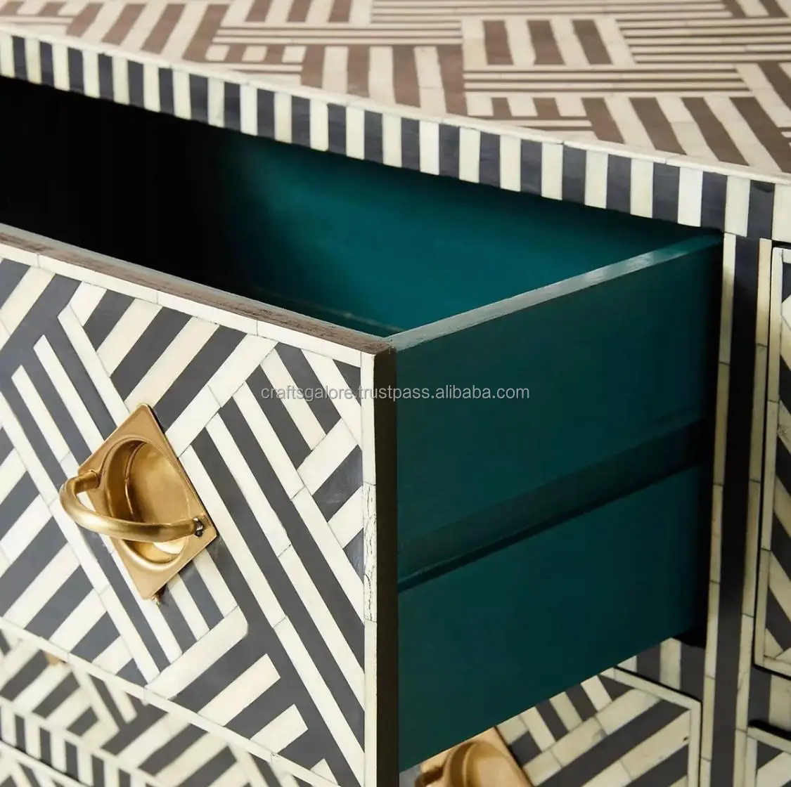 bone inlay console furniture Bone Inlay Beauty Inlaid Elegance Ivory Masterpiece of cabinet furniture