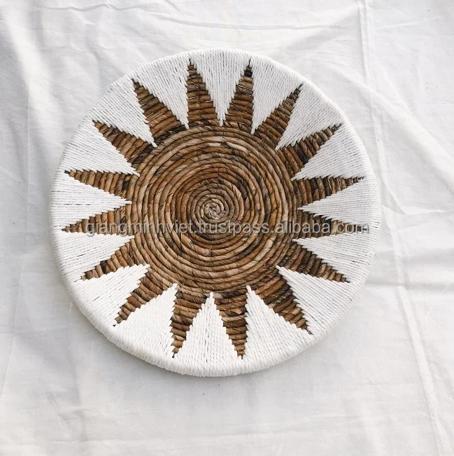 Seagrass Basket For Wall Decor Tapestry Wall OEM acceptable Handcrafted Seagrass Wall hanging