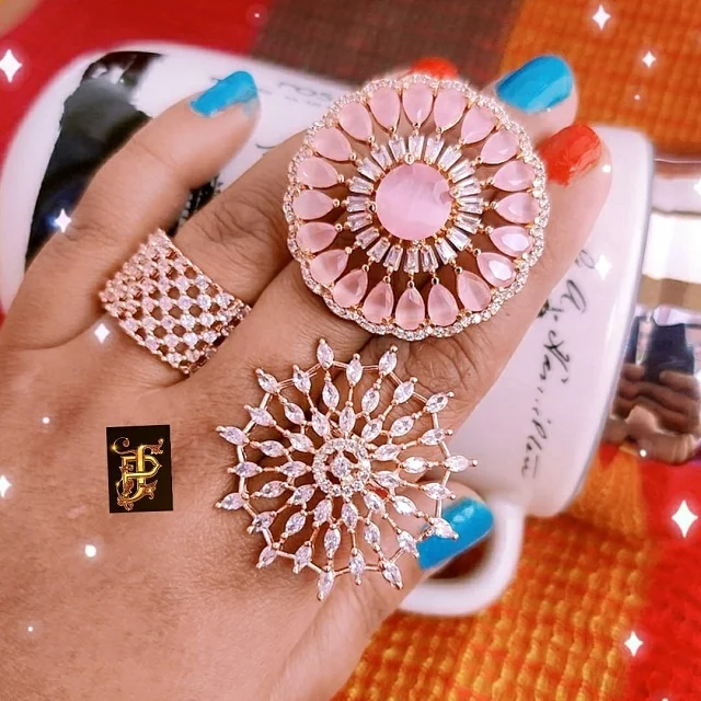  Новинка модное регулируемое кольцо на палец с фианитами набор из 3 колец по самой низкой цене и минимального веса мода 2021 г.