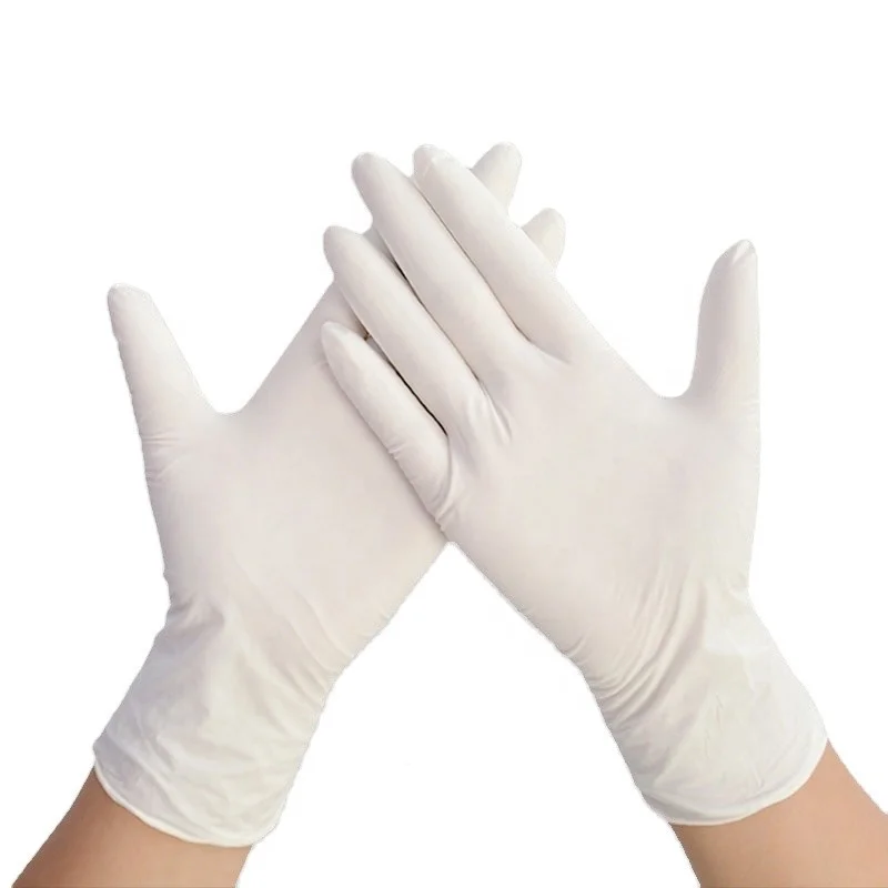 White Latex Gloves Disposable Bake Non-Slip Rubber Latex Gloves Household Cleaning Disposable Universal hot