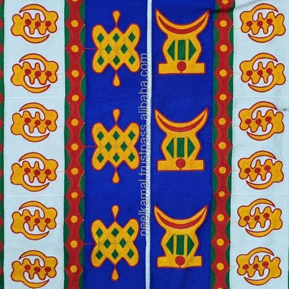 Ткань MEBA WO, президент Обама, Гана, Кенте-меба во аброкиер-вышивка