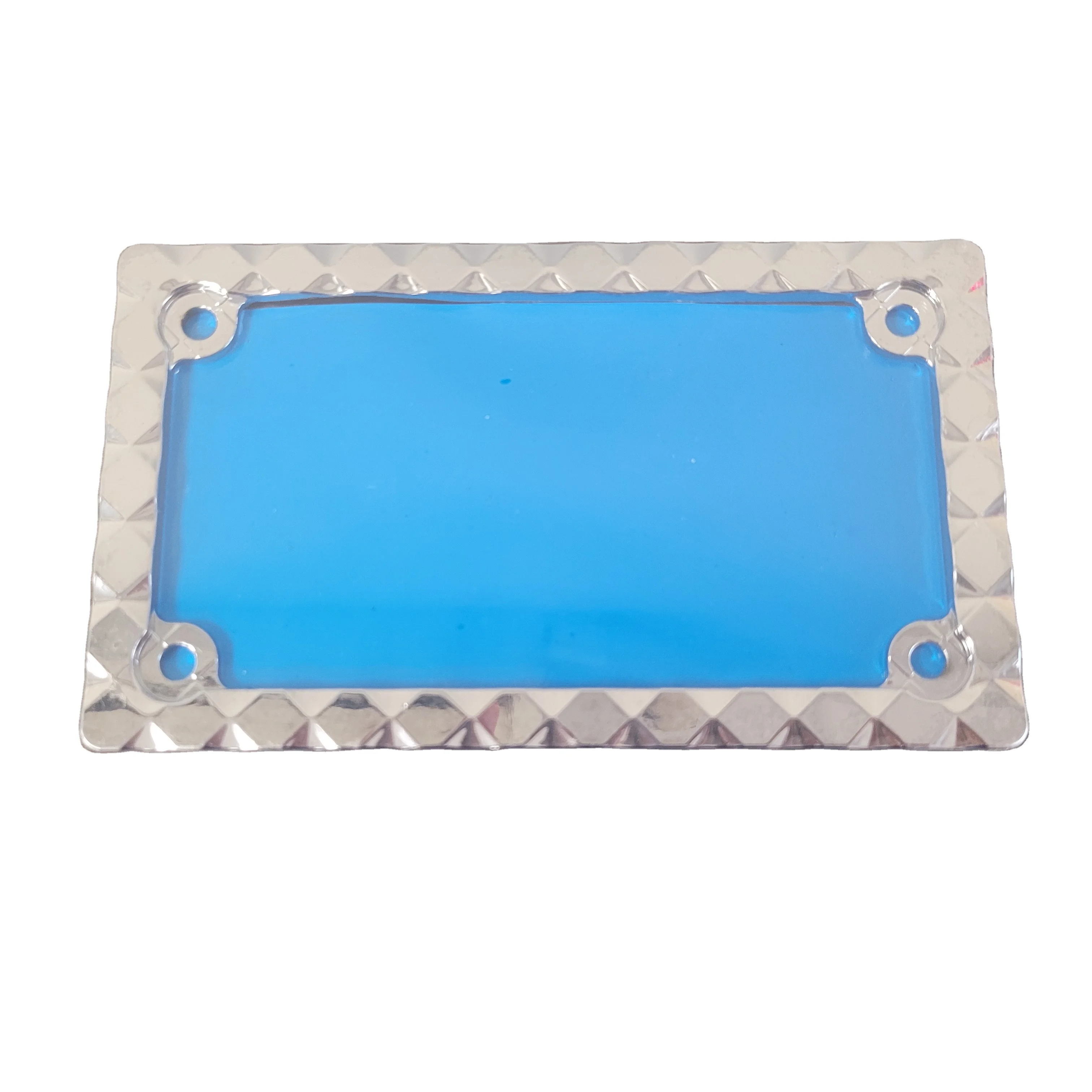 Рамка номерного знака для внедорожных мотоциклов с серебряным бриллиантом искателей приключений