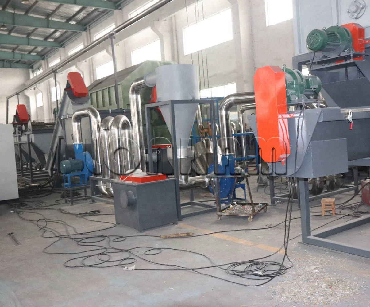 Waste PP Woven Bag Washing Crushing Line for Recycling Bags
