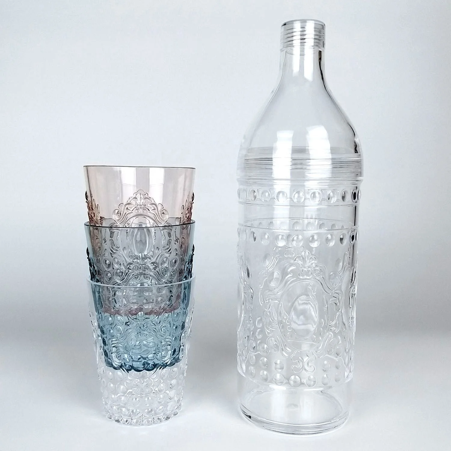 Acrylic Outdoor Water bottle and tumbler set