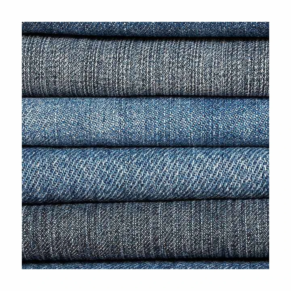 High quality denim fabric knit woven cotton poly spandex quality for textile and raw materials from best fabric exporters