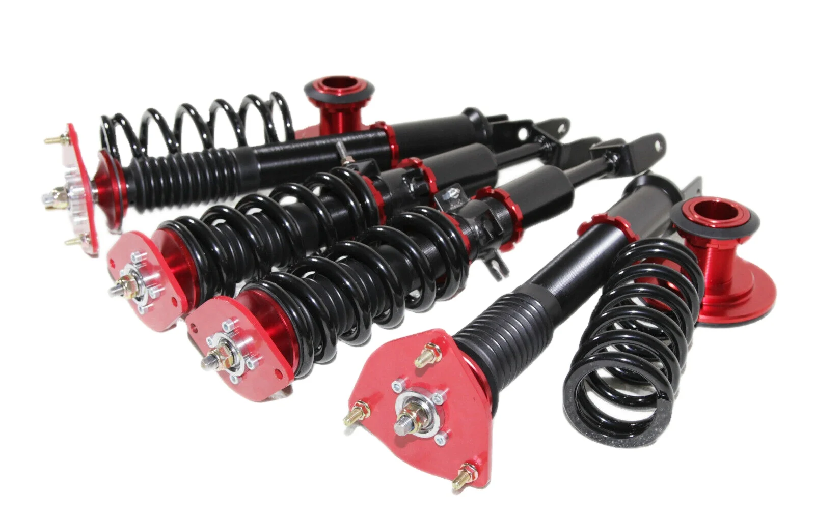 For 2003-2008 Nis*an 350Z Base Coupe 2D EMUSA Full Coilover Suspension RED