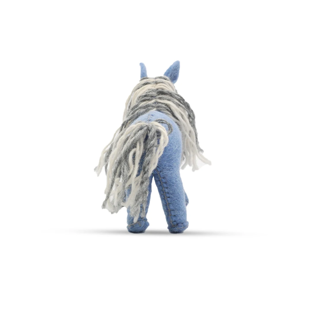 High Quality Unisex Horse Design Felted Soft Toy Natural Woven Accessory Fashionable Gift Item from Nepal