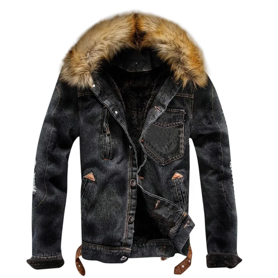 Men denim jacket oem autumn winter jacket mens elastic stretch jean Jackettes for men