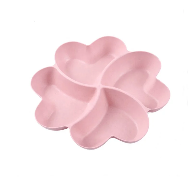 New Heart Shape Serving Tray Creative Plates Snacks Nuts Desserts Storage Box Container Heart Shaped Fruit Plate