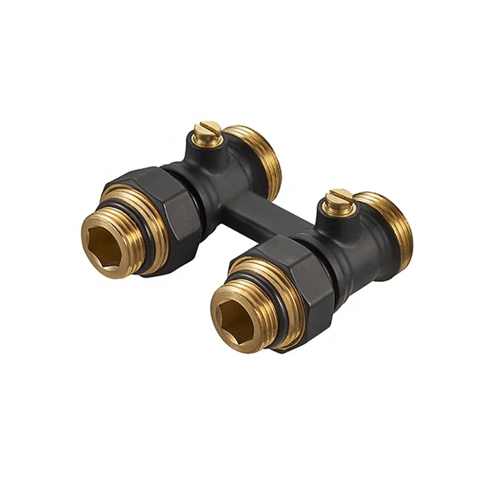 Germany Quality Factory Direct Supply Pex brass Straight  radiator H valve with Bottom 50mm Connection  BJ36001