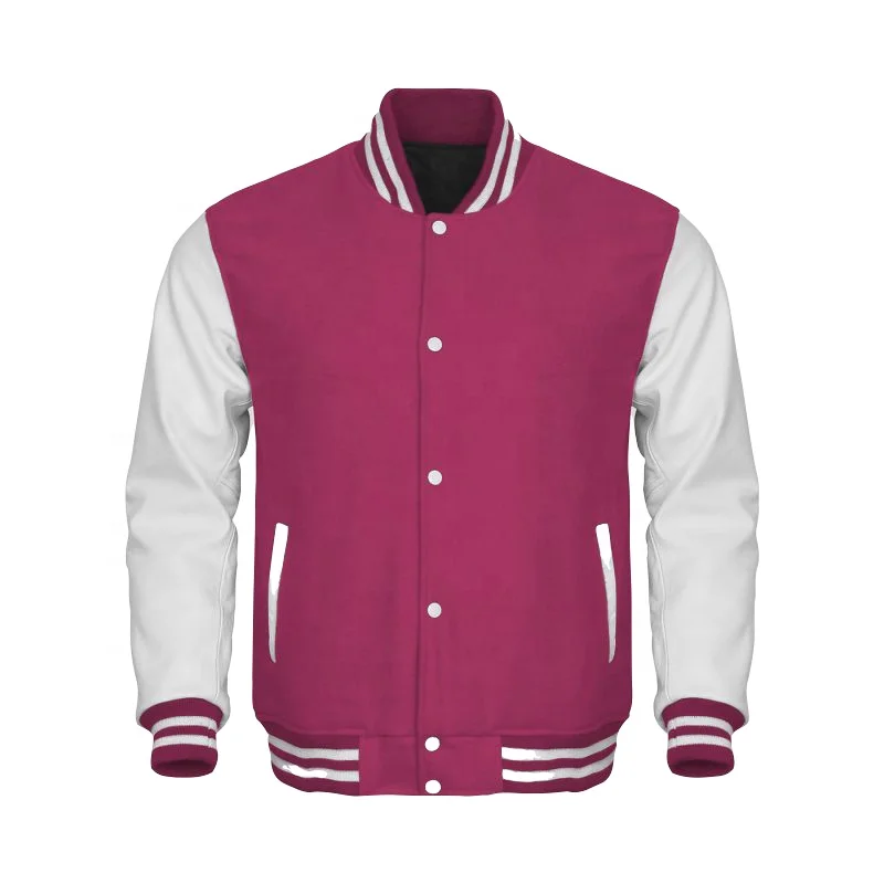 Мужская Повседневная зимняя куртка Letterman Varsity бейсбольные куртки для колледжа белая Зимняя шерстяная с кожаным рукавом