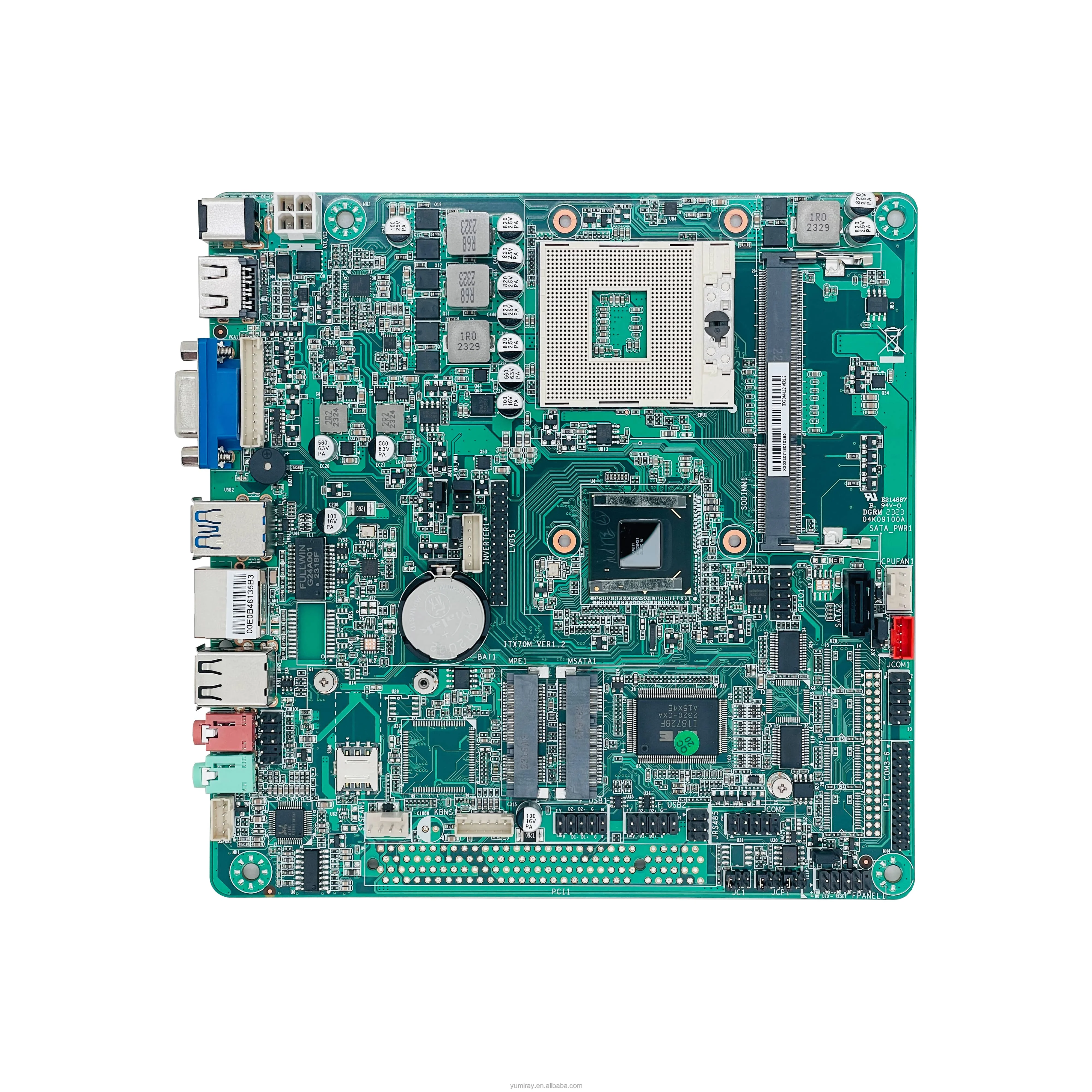 Yumiray hot sale motherboards 5th Gen i3 i5 i7 cpu processor VGA EDP HD MI DDR4 Mini ITX for KIOSK