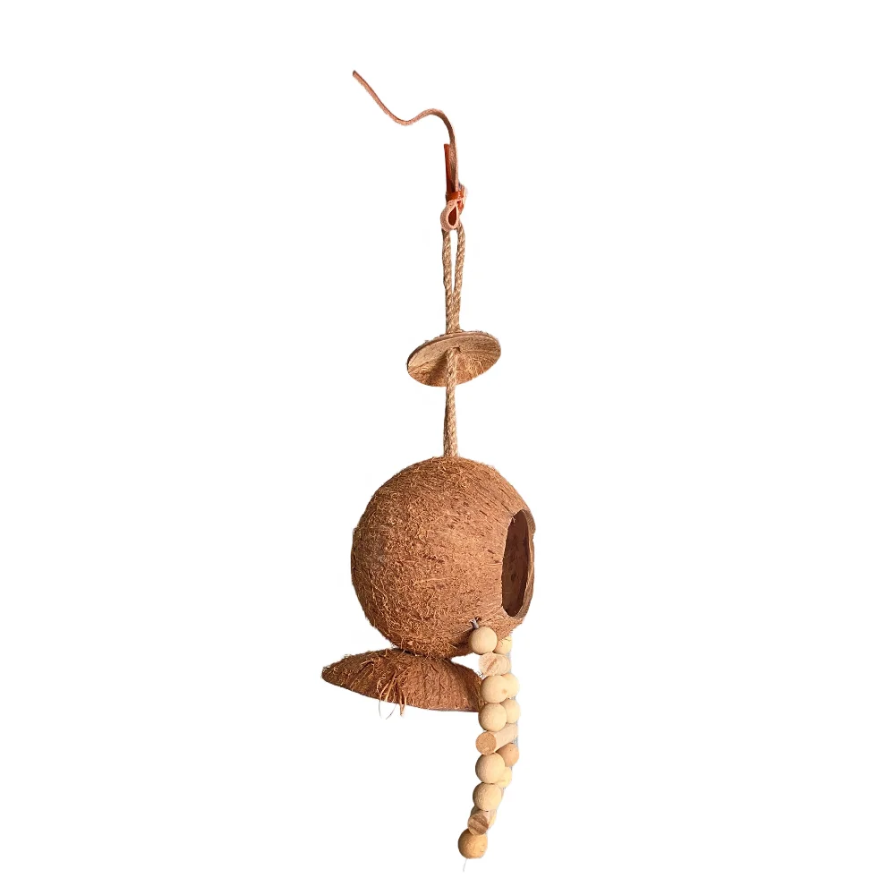 Coconut Bird House Bird Nest Small Animal Hides Cage Habitat Hideout For Bird/Hamster/Small Animal Pet Supplies Pet Cages