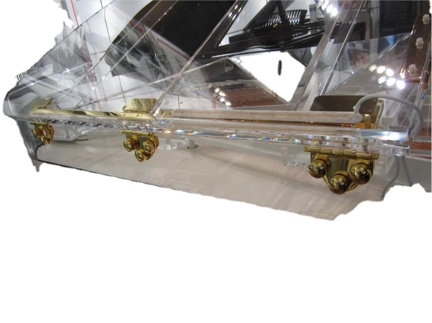  Прозрачный акриловый кабинетный рояль продается HG-168A со светодиодными огнями