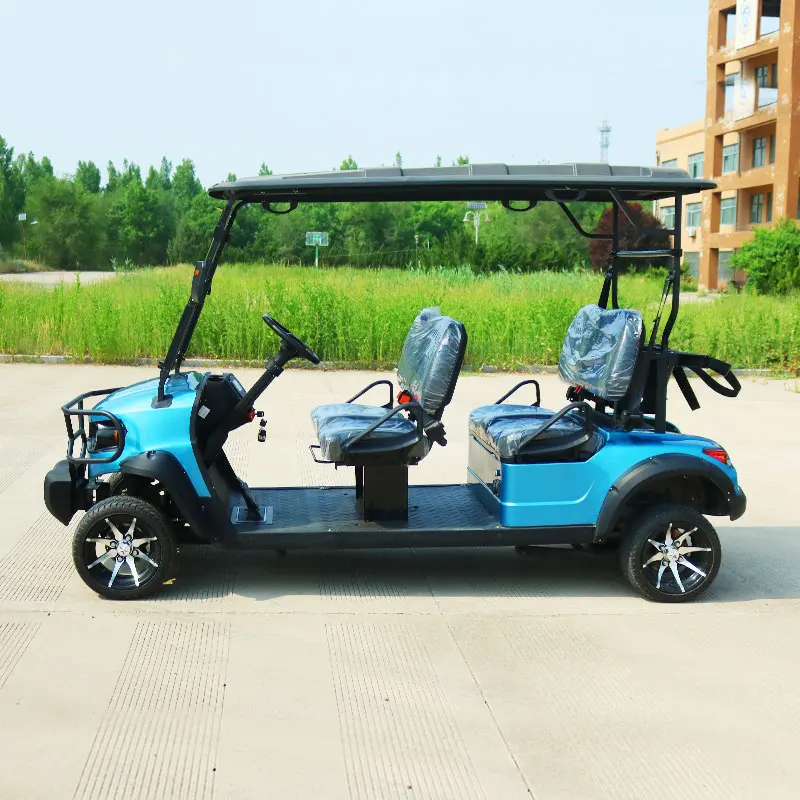 Hunting Street Legal 6 Seater Electric GolfCar 4x4 Golf Cart DOM with Curtis Controller & KDS Motor