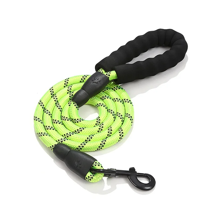 1.5 m long Waterproof Dog Slip Leash reflective colorful pet collars leash for dogs safe at night Leash