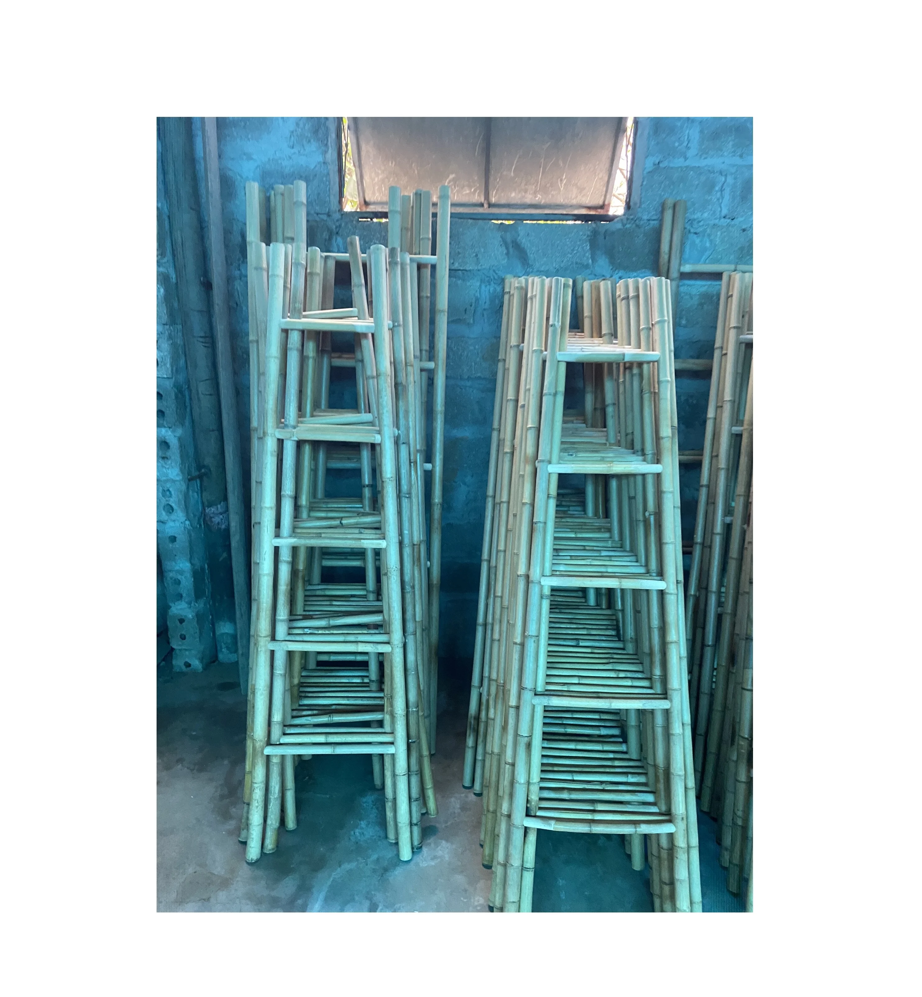 Vietnam Decorative Farmhouse bamboo Blanket Ladder/Rustic Wooden Blanket Ladder Decor home garden bathroom furniture crafts