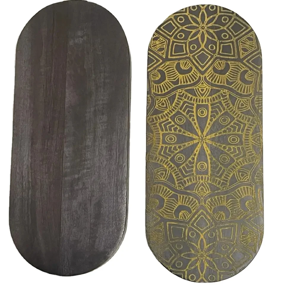 sadhu board with zinc nails durable wooden yoga sadhu board for meditation