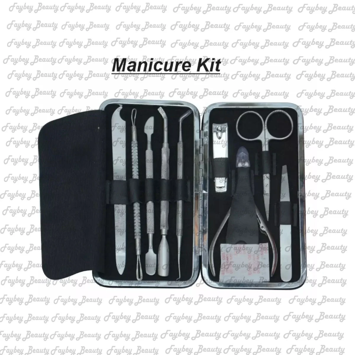 Beauty Nail Pedicure Scissors Care Kit Manicure Set 12 Piece Set Nail Clipper Eagle Tools Full Box Easy to Use