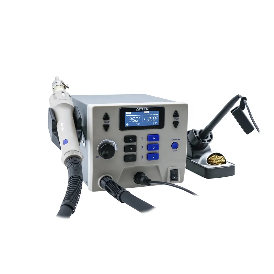 ATTEN Update Version High Power 1300W 8602D Hot Air 2 IN 1 Digital Rework Station 90W ST-8602D 110/220V