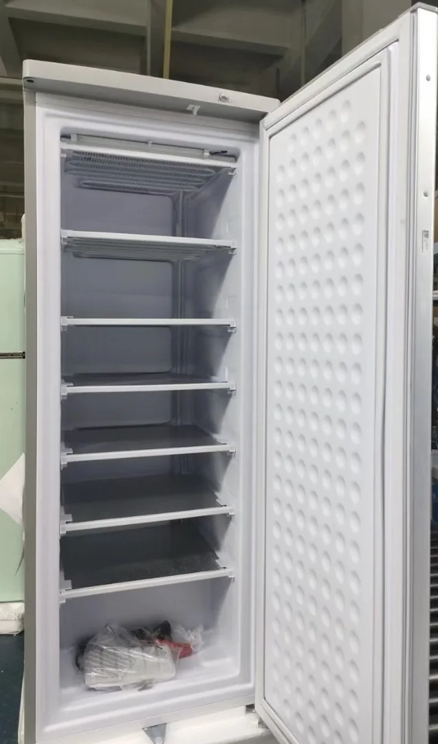 BD-198 198liter DC 24V  solar ice maker  commercial 60kg-70kg upright freezer