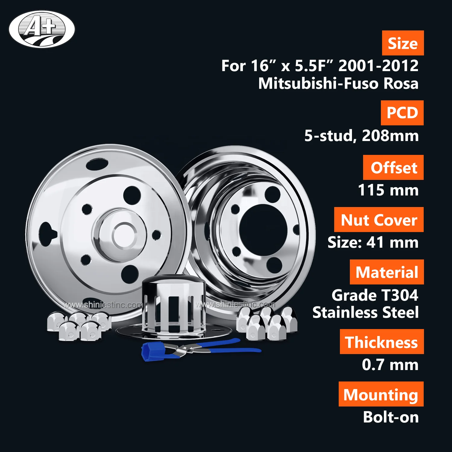 16 inch mitsubishi truck wheel cover