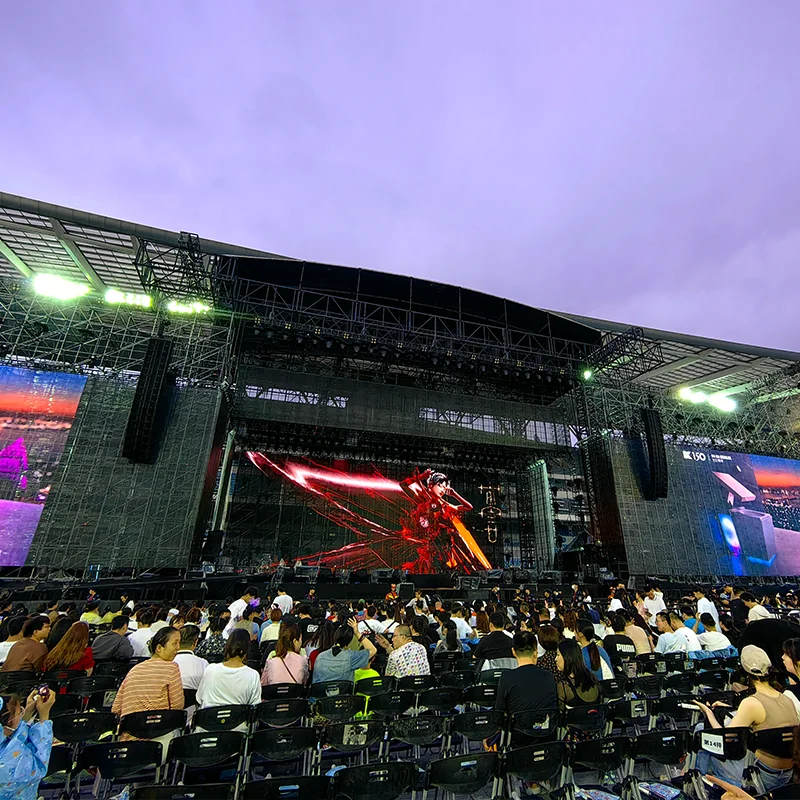 Aluminum Flat Arched Dome Tunnel Roof Truss System for Concerts & Events for Music Festivals Sports & Entertainment