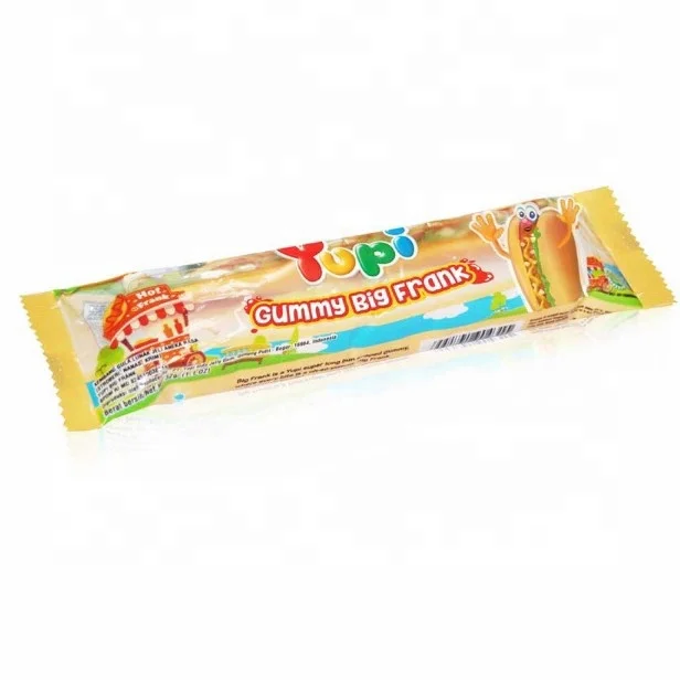 Best Seller Yupi Gummy Candies 32gr Big Frank Variant Chewy Soft Fruit Popular Gummy Candy