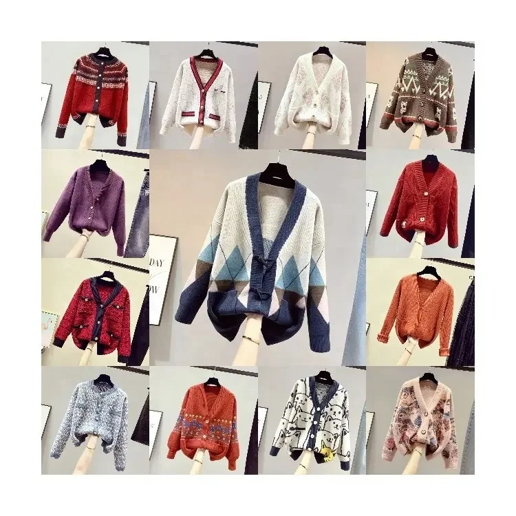 Korean sweater super large knitted pullover cross elegant bow sweater loose solid color fashion winter sweater women