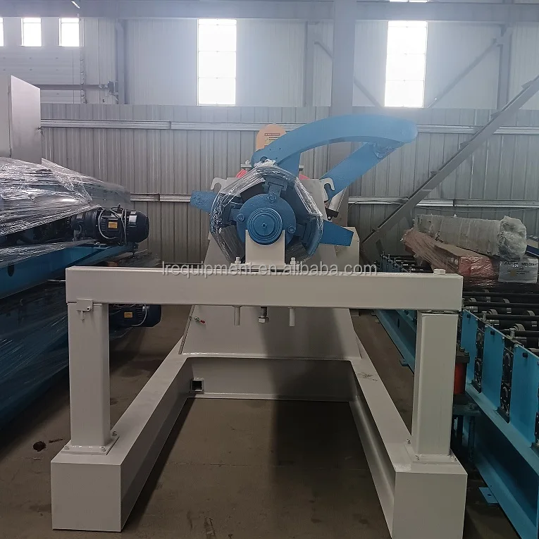 Hydraulic Full-Automatic Decoiler Machine for 5T 8T 10T Steel Drum Forming & Uncoiler With Pressure Arm