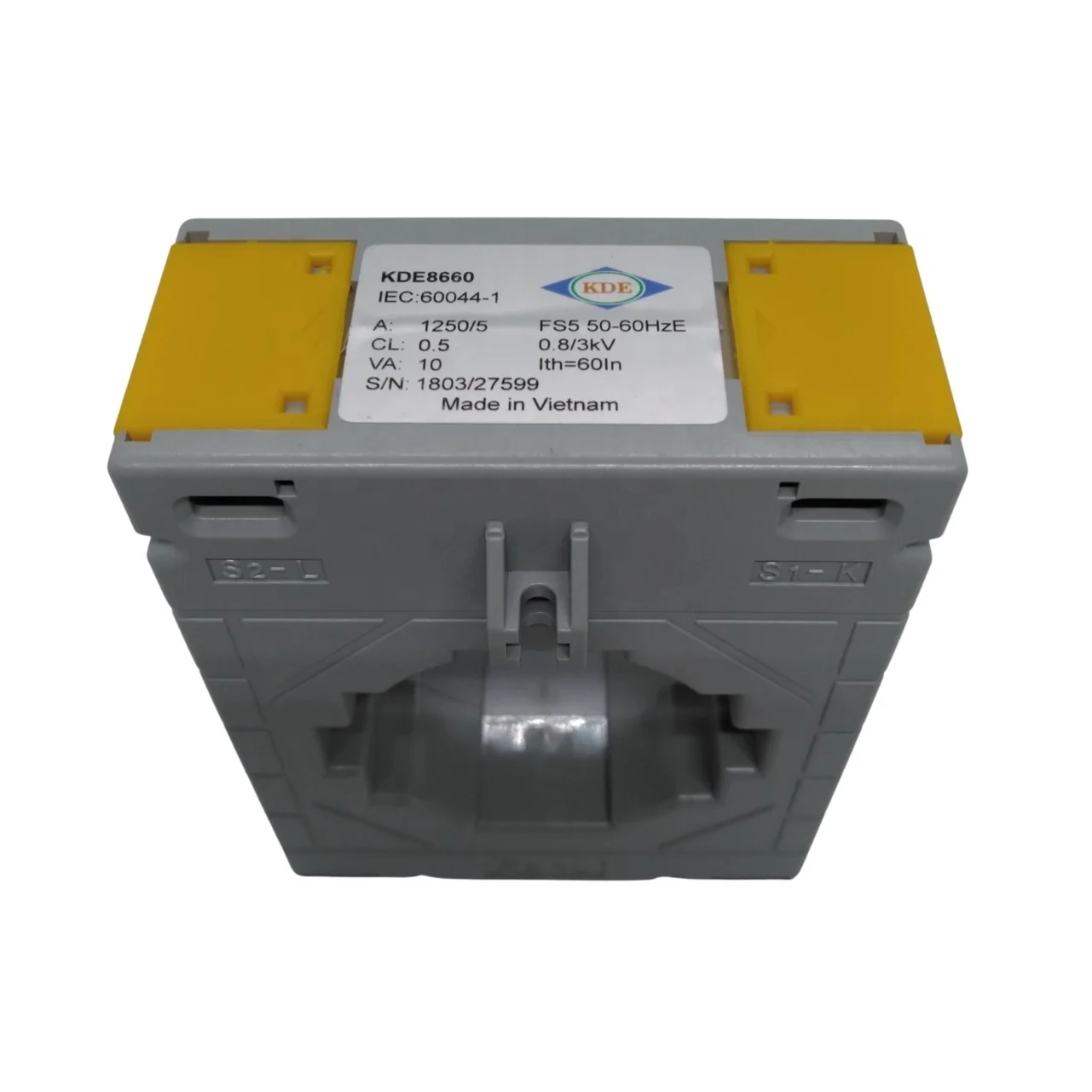 High frequency current transformer CL.0.5  10.0VA 1250/5 Low voltage split core transformer