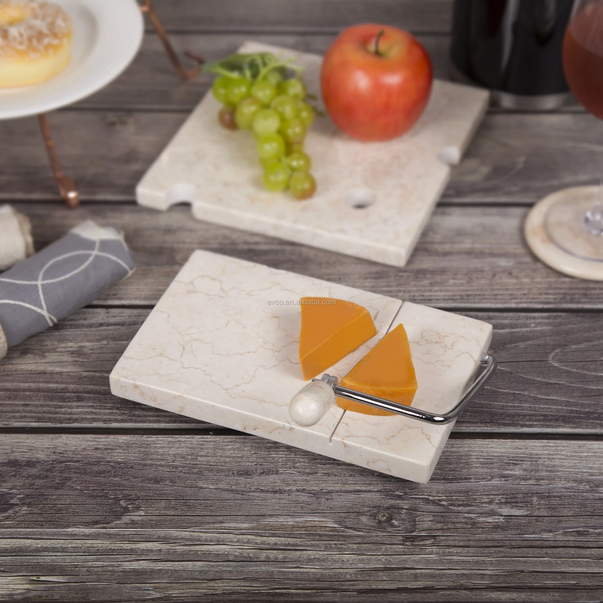 Natural Champagne Marble Cheese Slicer