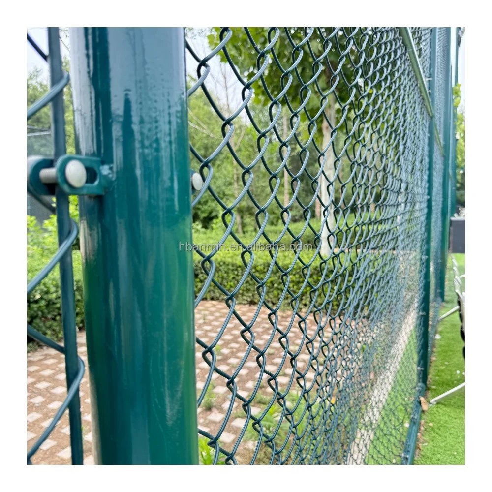 Cheap wholesale used 9 gauge galvanized and pvc coated diamond shape cyclone wire chain link fence