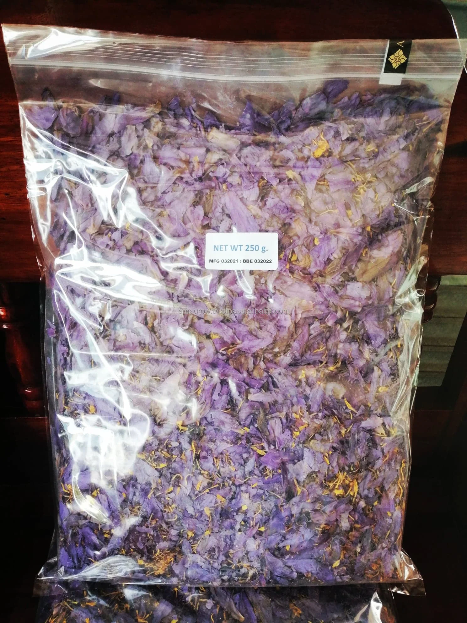 Premium Egyptian Blue Lotus Petals + Pollen Organic Dried Herb Natural Edible Flowers Herbal Tea Relaxation & Improved Sleep