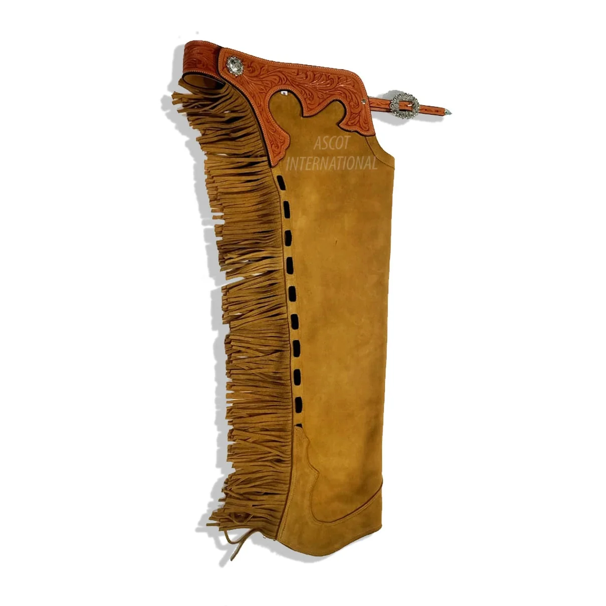 High quality Full long Chaps in suede Leather in cowboy style for horse riding equipment wholesale